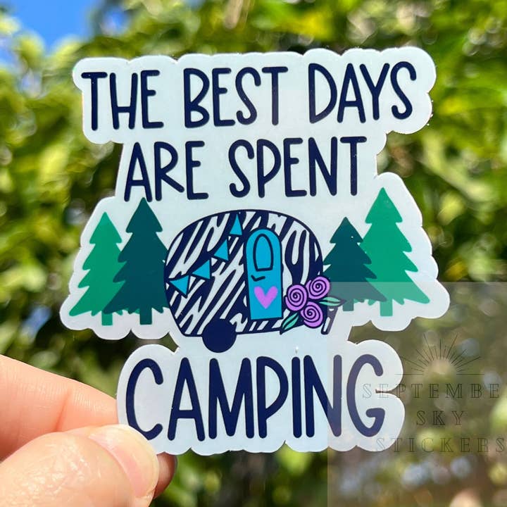 Glamping Sticker | Waterproof Sticker | Hydro Sticker | Wate for wholesale by September Sky Stickers