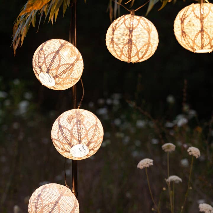 *NEW* Stella Tyvek String Light Shades - Porcelain (5PK) for wholesale by Allsop Home & Garden