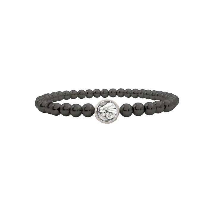 Love, Lisa - Vendita all'ingrosso Bracciale con perline - Braccialetto da preghiera elasticizzato con perline subliminali di Sant'Antonio