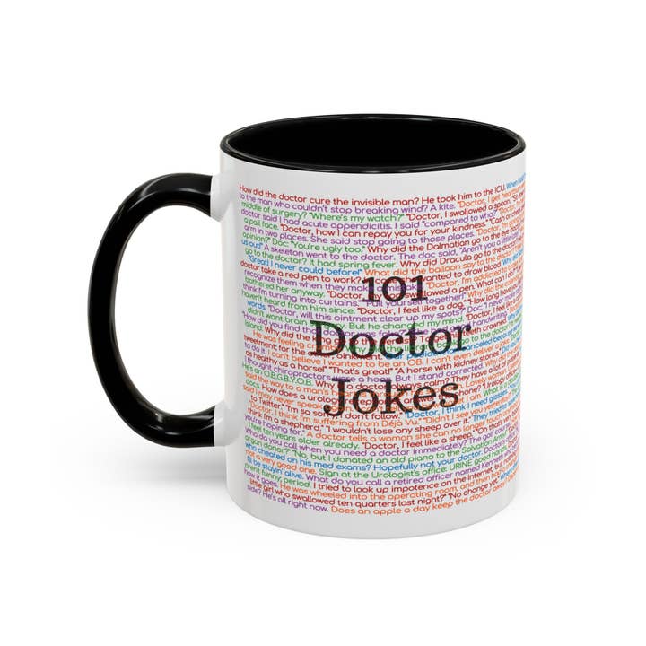 Laughable Printables – wholesale Coffee mug – Doctor Coffee Mug, 101 Physician Puns Cup, Medical Doc Gifts