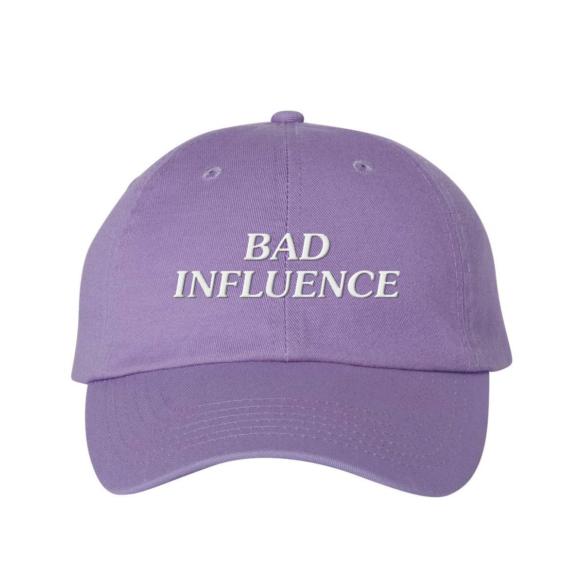 Lucky Luna Apparel - Wholesale Baseball Cap - Women's - Bad Influence Embroidered Dad Hat7