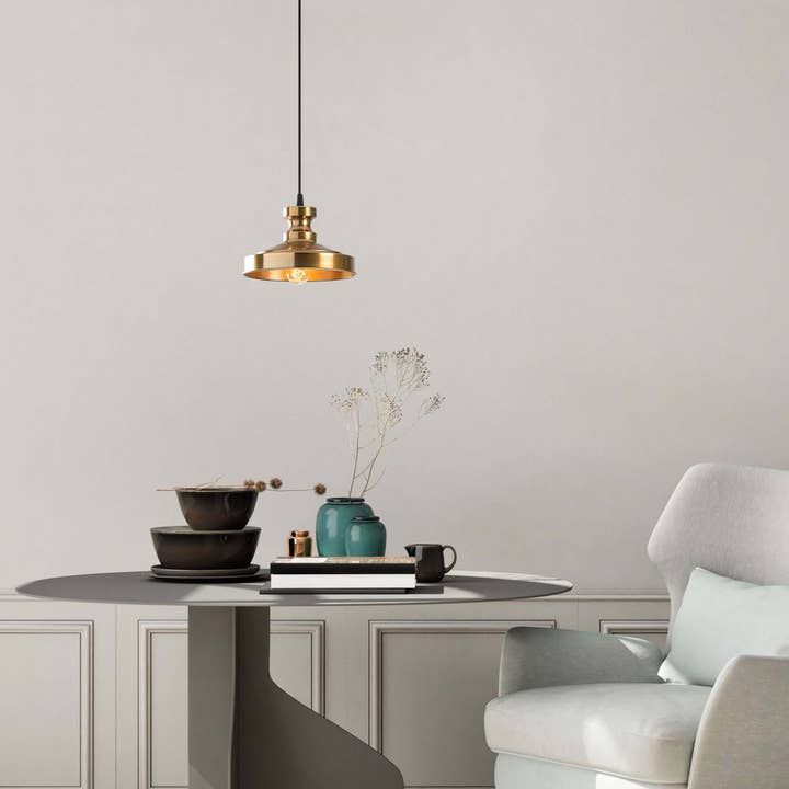 Swift Beacon - Wholesale Chandelier/Hanging Light - Luxe Vintage Brass Pendant2