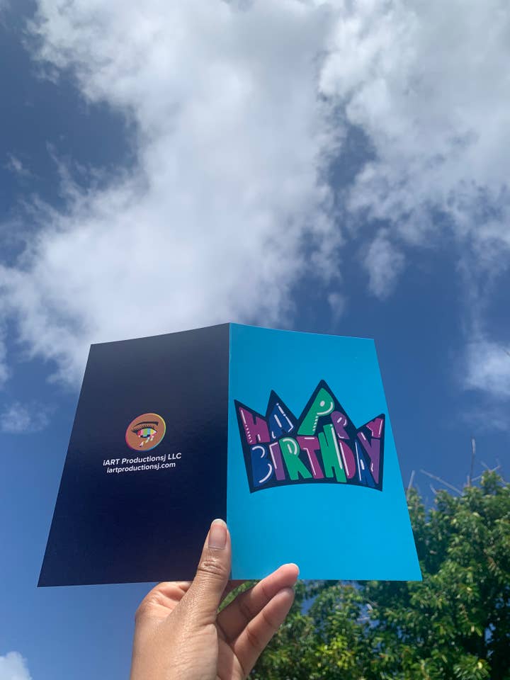 Birthday Crown - Birthday Card for wholesale by iART Productionsj LLC