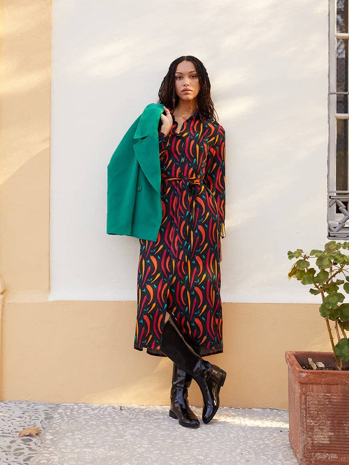 VESTIDO CAMISERO HOT CHILLY for wholesale by Pepaloves