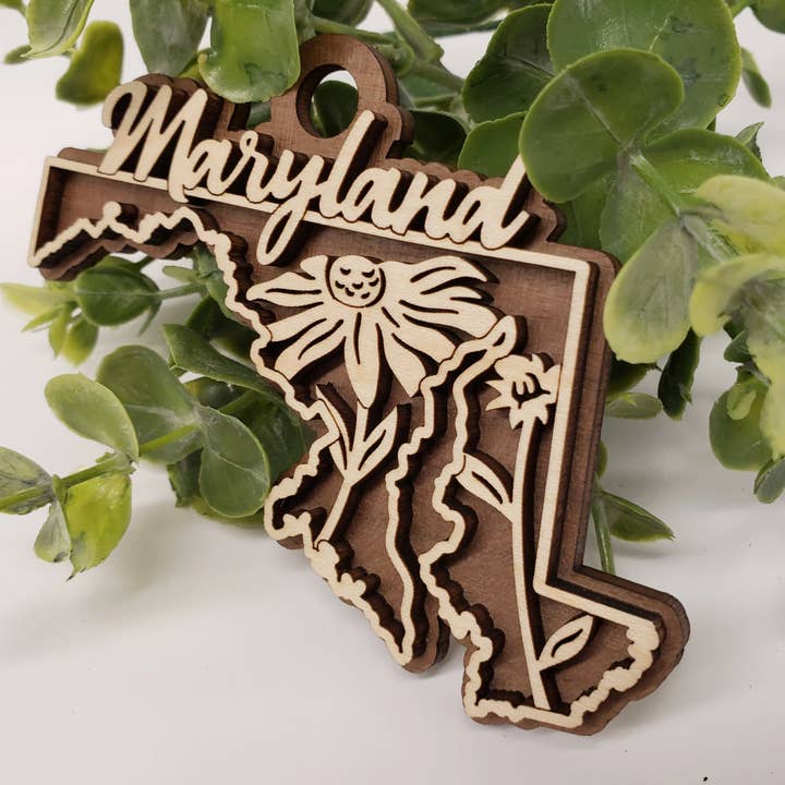 Ashley's Creations KS - Wholesale Ornament - Maryland State Flower Ornament1