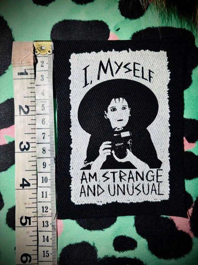 Three Raccoons - Wholesale Patch - Lydia Deetz, I myself am strange and unusual patch.0