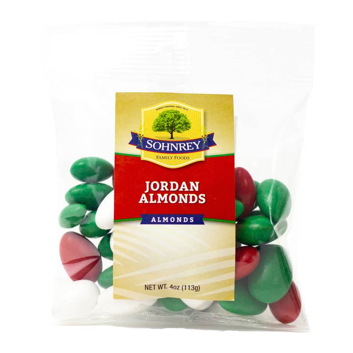 Sohnrey Family Foods LLC - Vente Bonbons durs - Mélange de Noël Jordan Almonds 4 oz