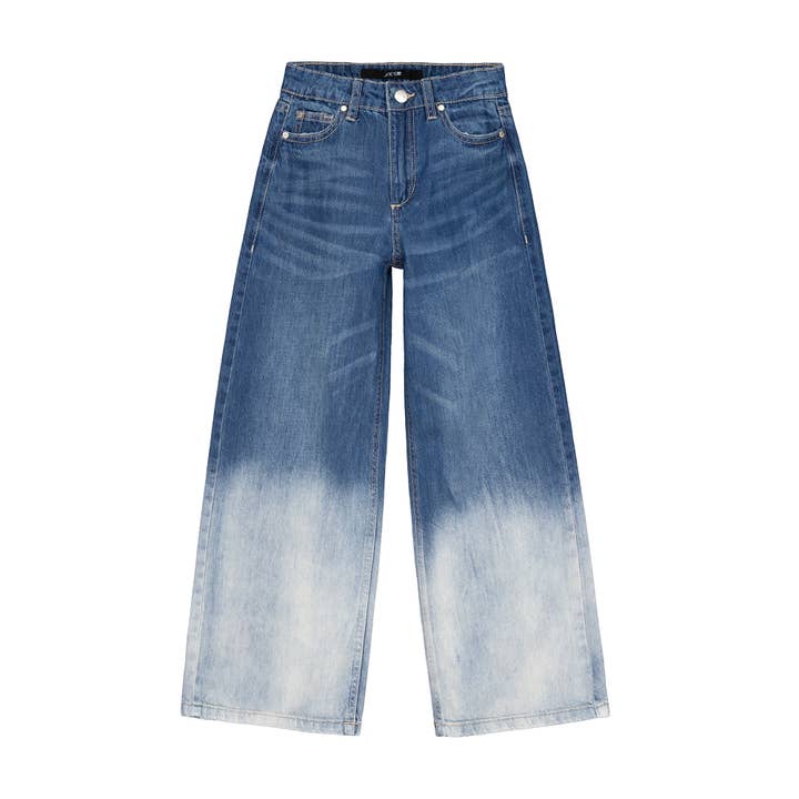 JEAN LARGE EN DENIM POUR FILLES MIA AVEC OURLET TEINT PAR IMMERSION pour la vente par JOE'S JEANS - KIDS