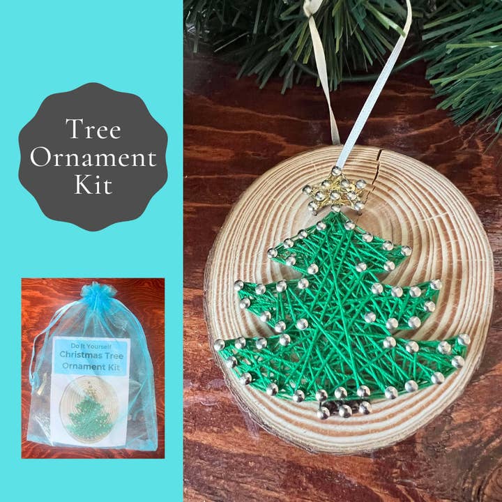 Christmas Tree String Art Ornament Kit: DIY Christmas Craft for wholesale by Joyful Imperfectionz