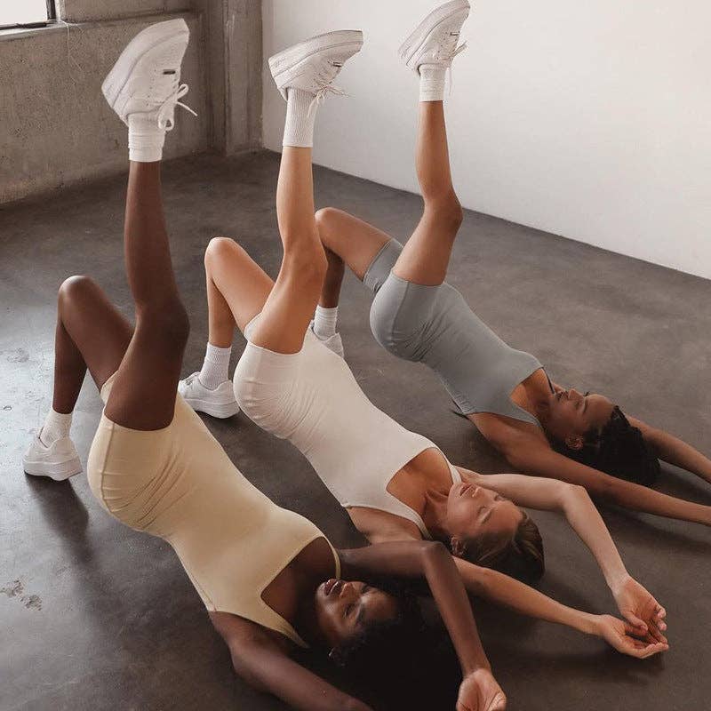 MB Fashion Wholesale - Wholesale Unitard - Women's - MB FASHION HALTER NECK YOGA JUMPSUIT 2542R4