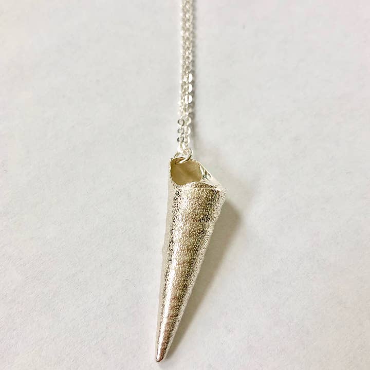Adventure Shell Necklace in Silver for wholesale by Bridget Turner Jewellery