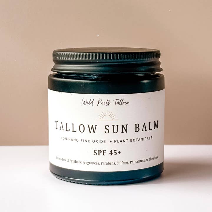 Talg Sonnenbalsam | Ganzkörperschutz | Nicht-nano Zinkoxid | Rein und natürlich für den Großhandel von Wild Roots Tallow Co.