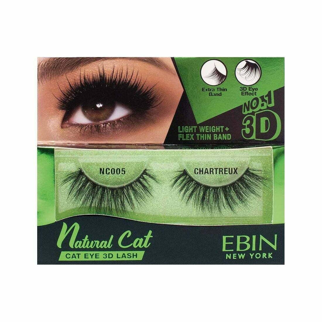 Diacly - Vente Faux cils - Ebin New York Cils de chat naturels 3D1