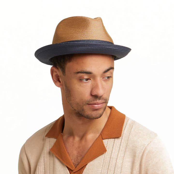 Florence Zomerse Opvouwbare Ademende Trilby Hoed - Roestkleurig voor wholesale door Dasmarca Hats