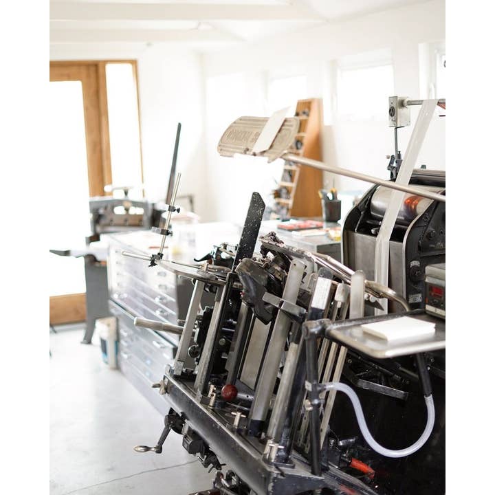 Half Pint Studio - Wholesale Season's Greetings Card - Winter Babe Walking Dog Letterpress Greeting Card1