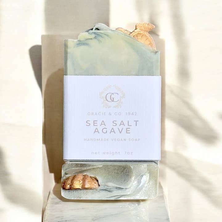 Gracie & Co. 1942 - Wholesale Bar Soap - ORGANIC HANDMADE SEA SALT AGAVE SOAP