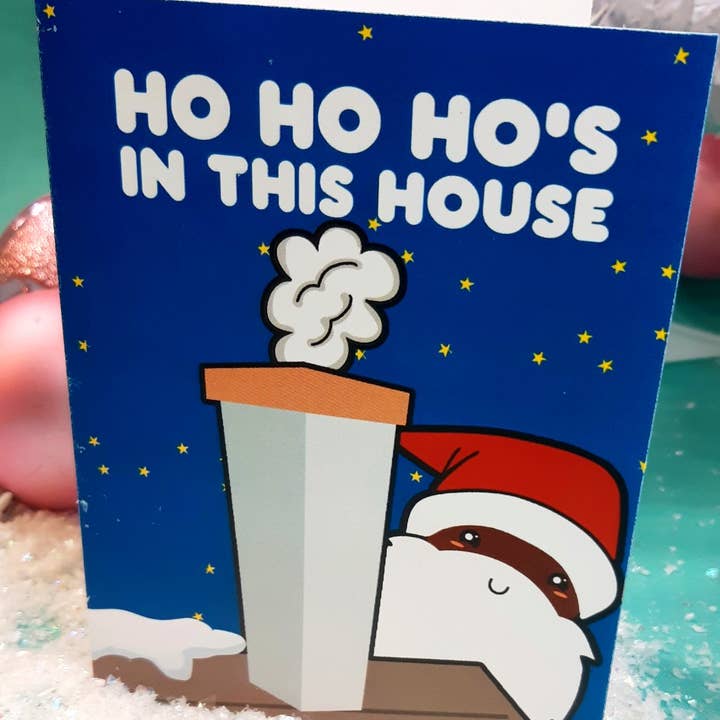 Ho Ho Ho's Card for wholesale by Carla Sue Greeting Cards