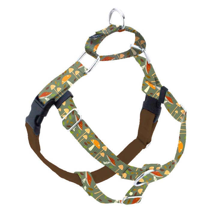 EarthStyle Mushroom Magic Freedom No-Pull Harness Only for wholesale by 2 Hounds Design