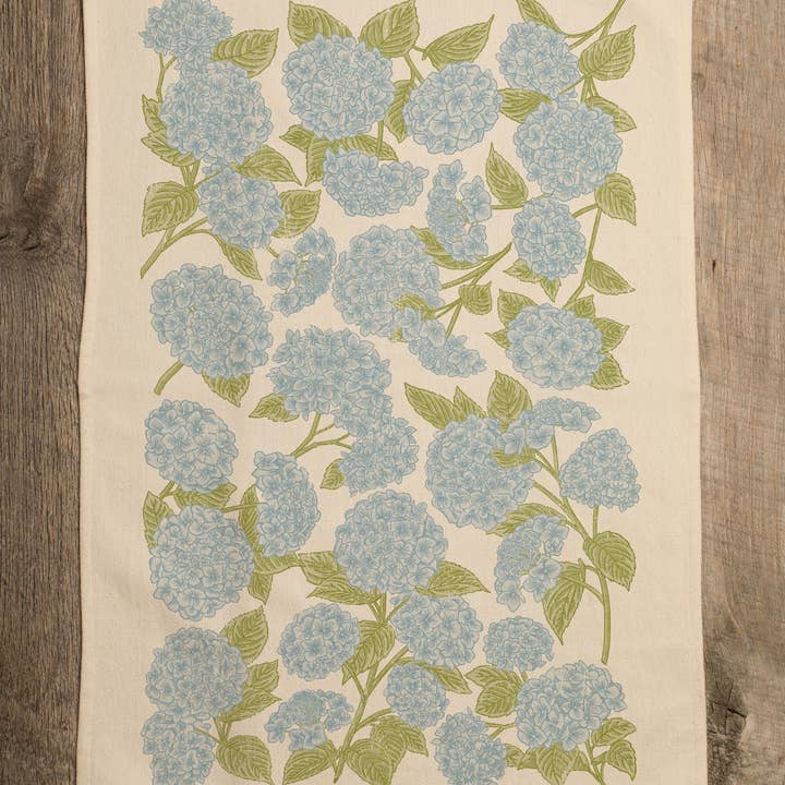 SOUTHERN FRIED DESIGN BARN - Wholesale Tea Towel - Hydrangea Pattern - Kitchen Towel1