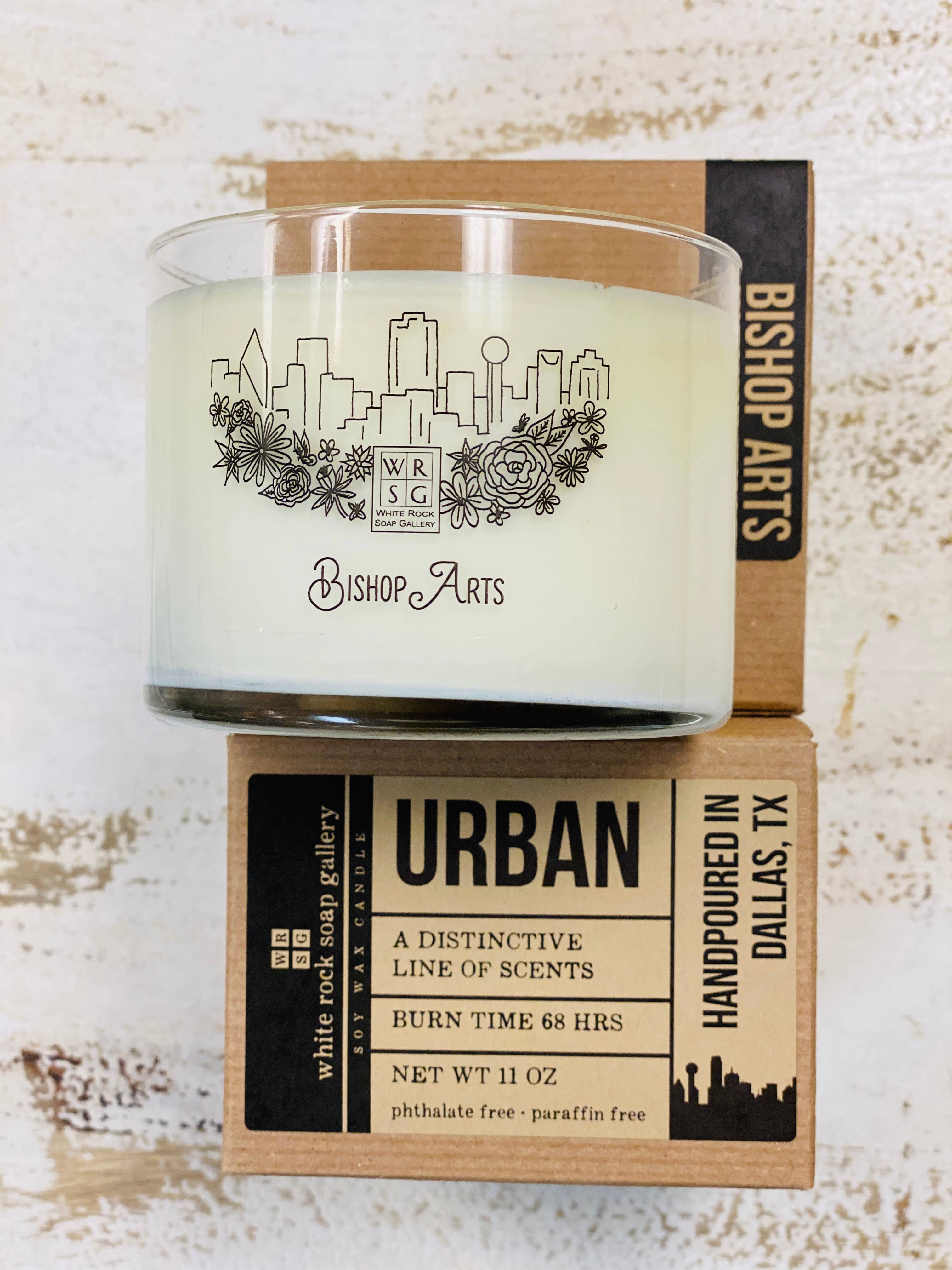 White Rock Soap Gallery - Wholesale Jar/Filled Candle - Soy Wax Candle Urban Collection1