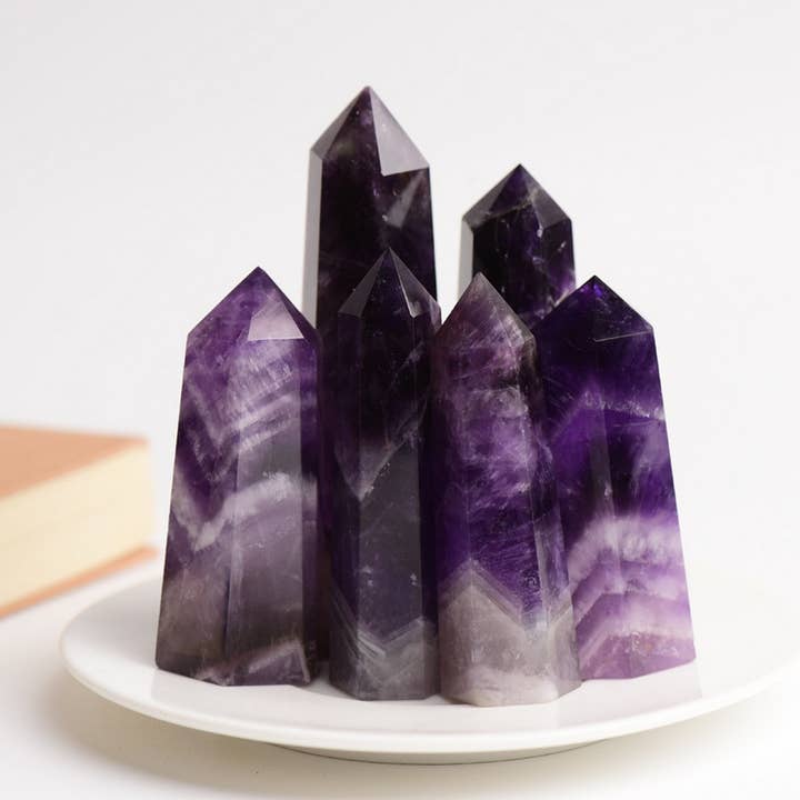 Amethyst Crystal Point Hex Tower_CWMM8102 for wholesale by ACCITY