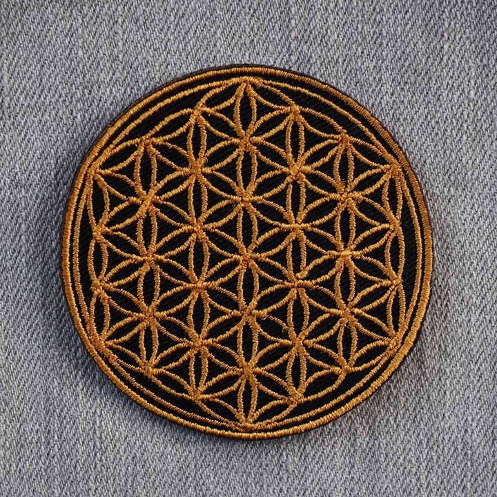 Tribal Trade GmbH - Wholesale Patch - Flower of Life patch gold7