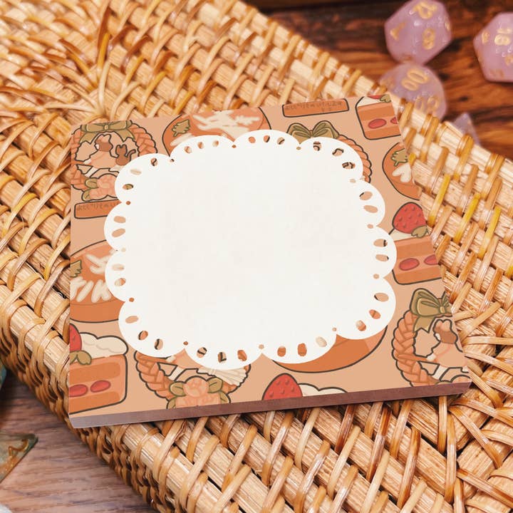 Kiki's Bakery Sticky Notes for wholesale by Arianna Rose Art