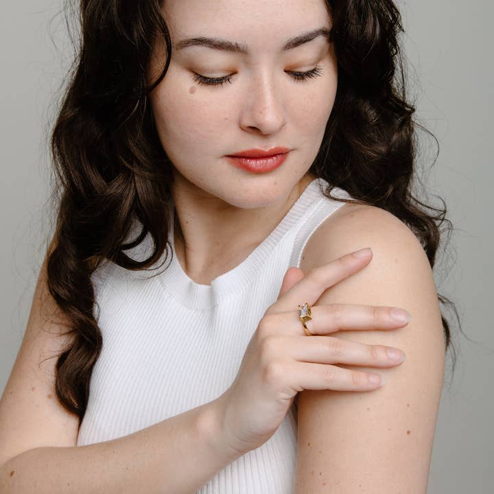 Gold Cindy Ring for wholesale on Faire2