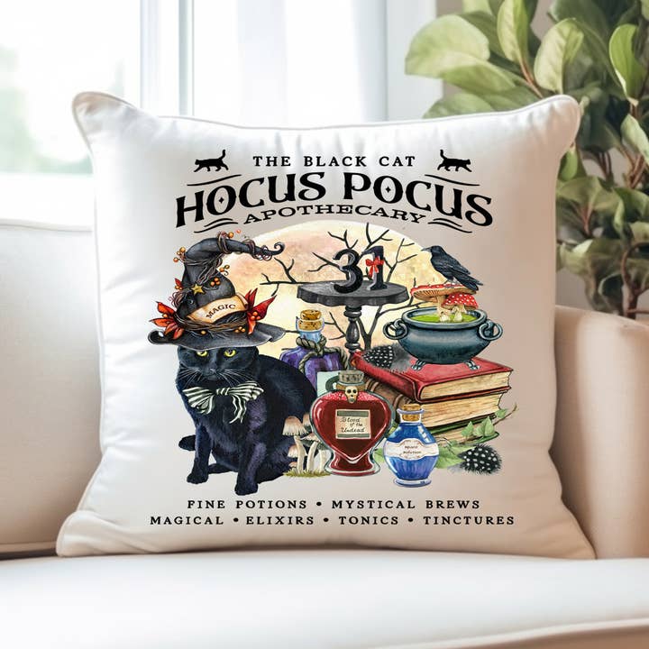 Capa de Almofada Halloween Hocus Pocus Boticary (Apenas) por atacado de Avery Lane Gifts