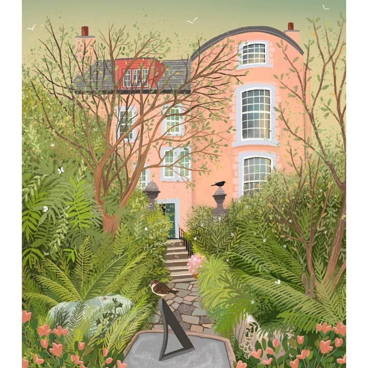 Galloway Arts - Wholesale Art Print - Broughton House, Kirkcudbright Art Print: Dumfries & Galloway Travel Poster