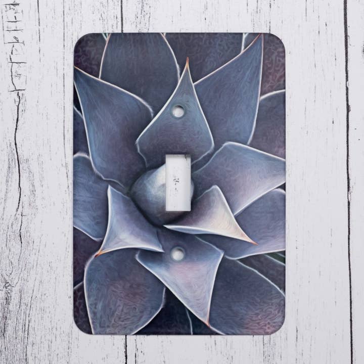 Agave Light Switch Plate for wholesale by Wyldeflower Studio