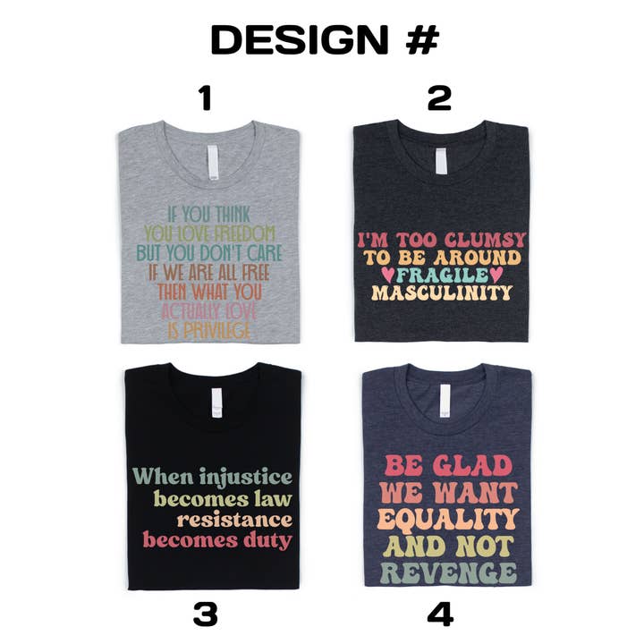 Boho Bloom Emporium - Wholesale Screen Printed T-Shirt - Women's - Feminist Equality Shirt, RBG Shirt1