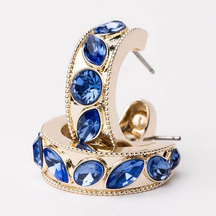 Earrings Camryn Blue for wholesale by Michelle McDowell