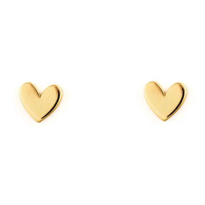 Heart Post Earrings for wholesale by Bronwen Jewelry
