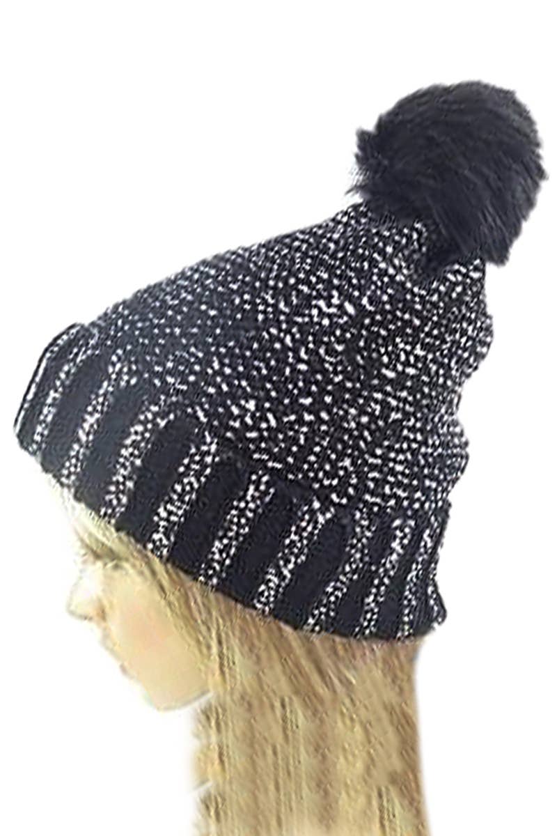 Cap Zone - Wholesale Beanie - Women's - Metallic Gold Shimmer Knitted Trooper Beanie1