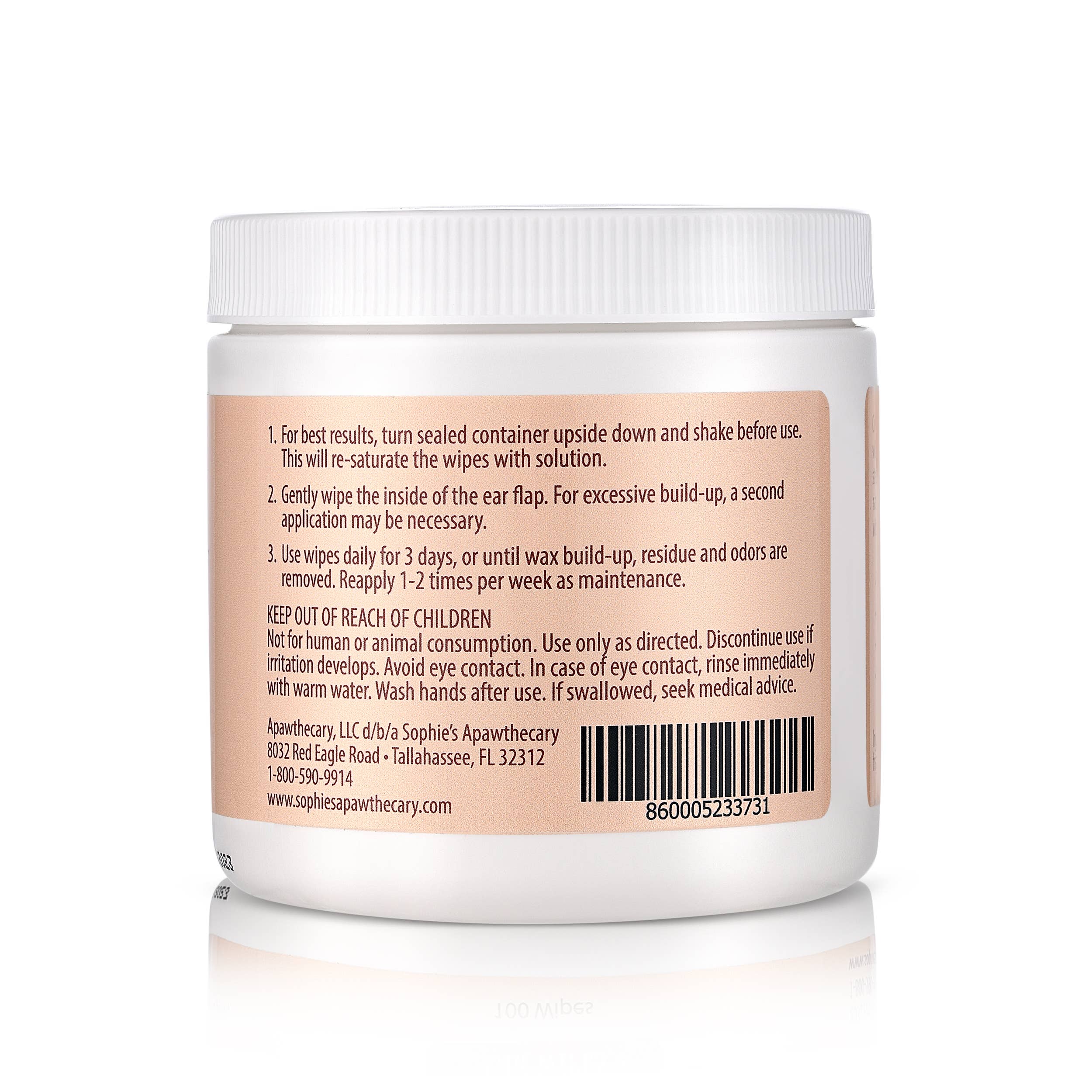 Sophie's Apawthecary® - Wholesale Pet Grooming Aid - Dog - Dog & Cat Ear Wipes2