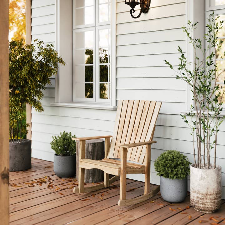The Porch Swing Company - Wholesale Rocking Chair - Keystone Amish Co. Eden Red Cedar Rocking Chair