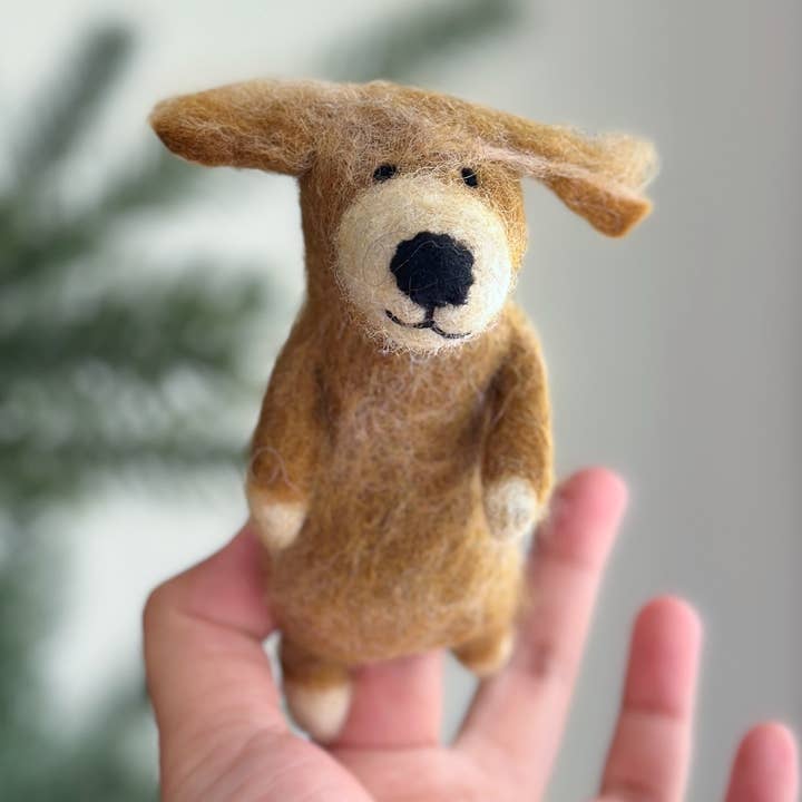 Marionnette à doigt Golden Retriever pour la vente par Ganapati