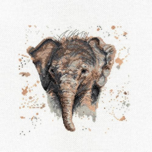 Creative World of Crafts - Wholesale Embroidery/Cross Stitch Supplies - Bree Merryn - Eliza The Elephant Cross Stitch Kit
