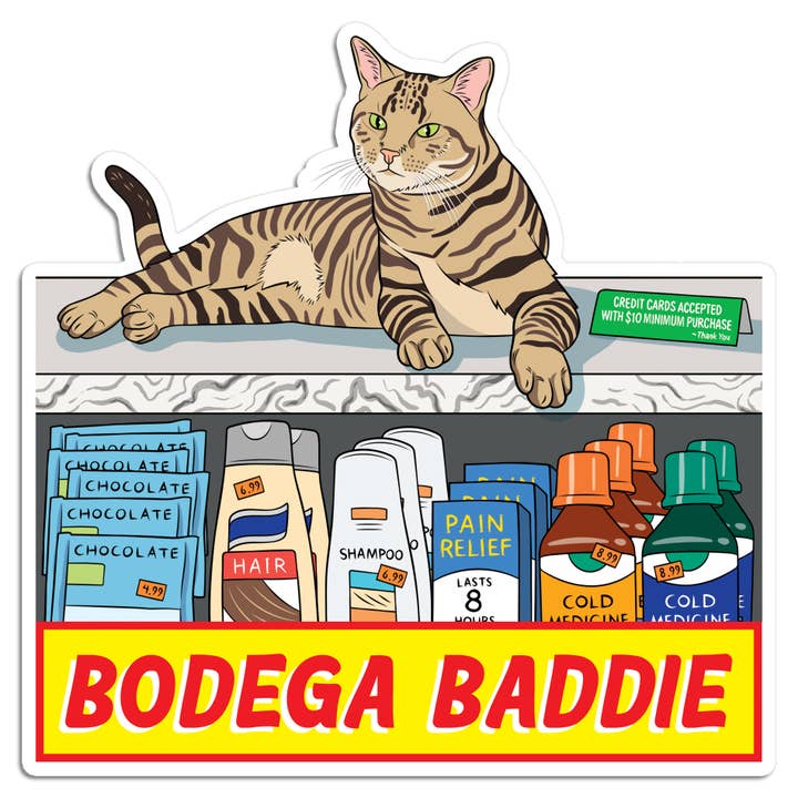 THE FOUND - Wholesale Sticker - Bodega Baddie Cat Die Cut Sticker