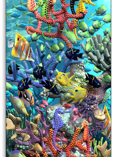 Waterworld Large 3D Poster 9" x 18" for wholesale by Artgame Ltd.