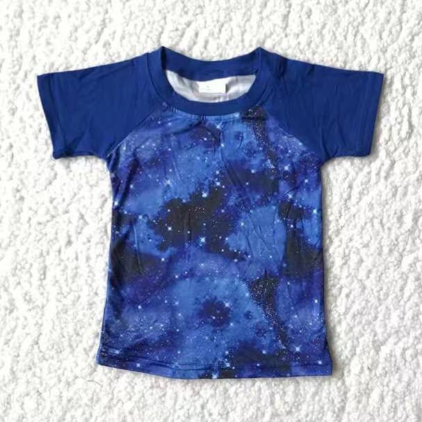 Baby boys universe short sleeve raglan shirts for wholesale by Aier Wholesale