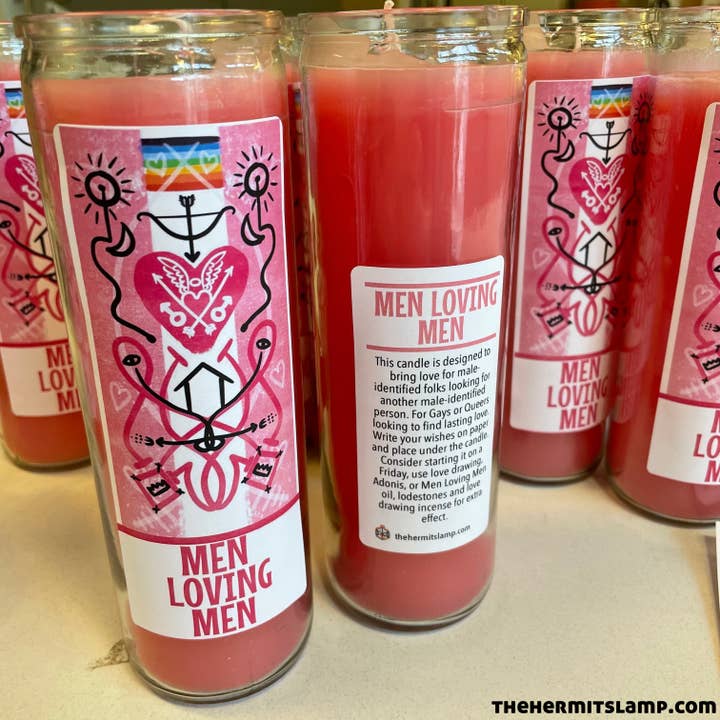 7 Day Candle - Men Loving Men for wholesale by The Hermit's Lamp