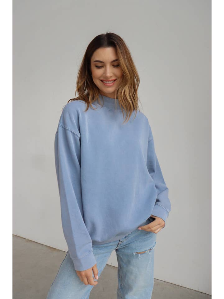 chicka-d - Wholesale Sweatshirt - Women's - Nantucket Mock-Neck, All Colors