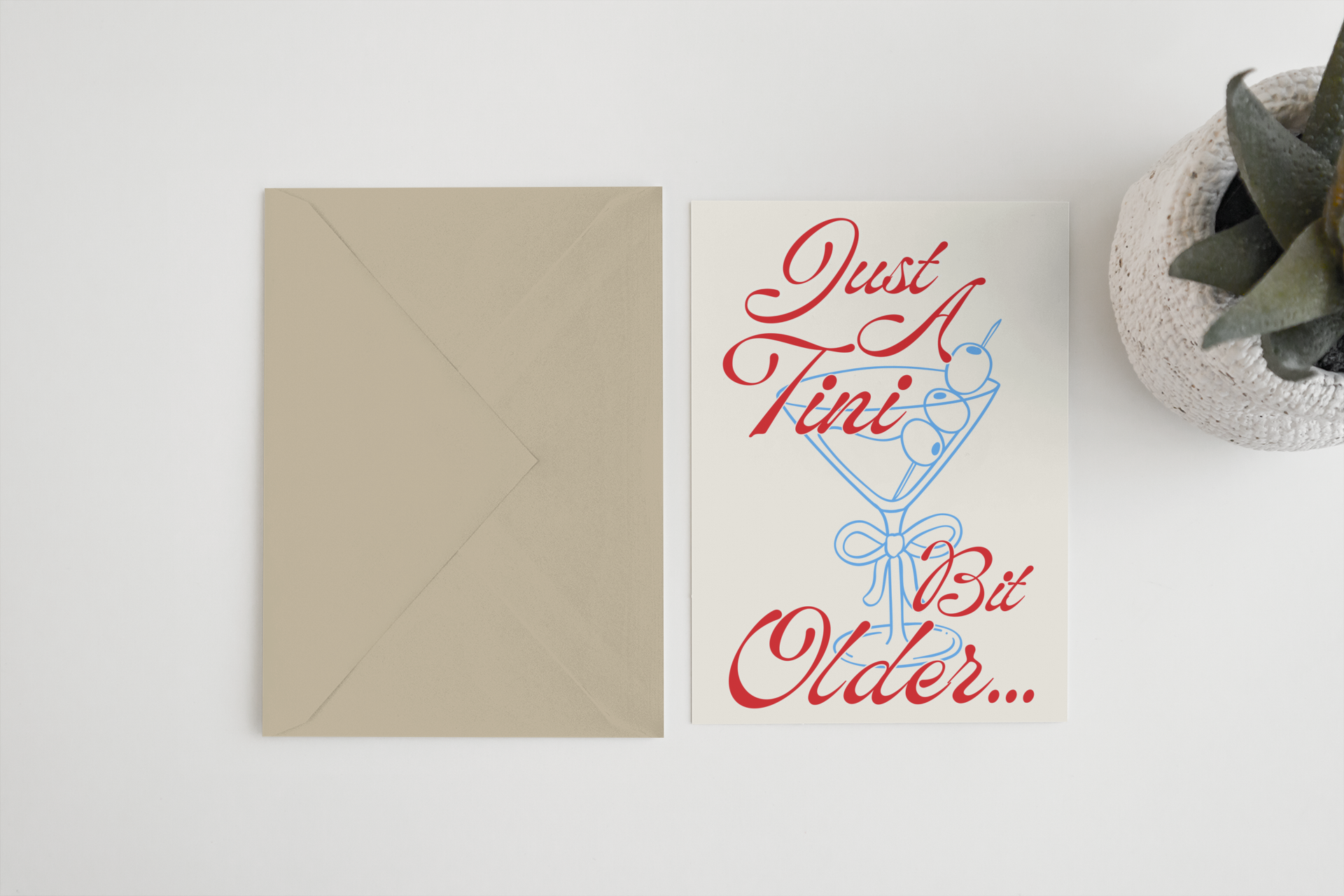 Blue Iris Designs Co - Wholesale Birthday Card - Just a tini bit older card0