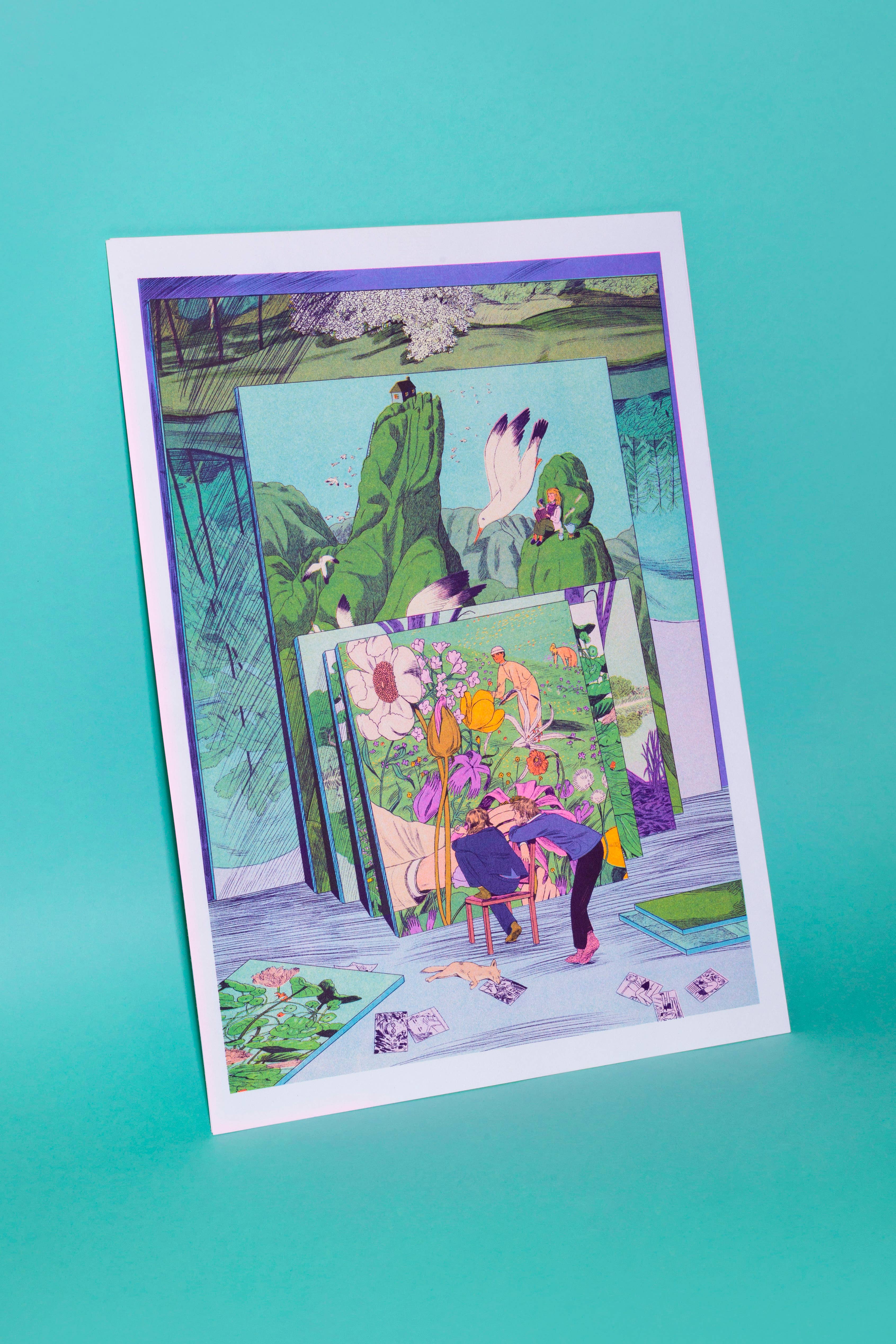 KIBLIND Atelier - Vendita all'ingrosso Poster - Poster A3 - Lo studio del pittore - Karlotta Freier7