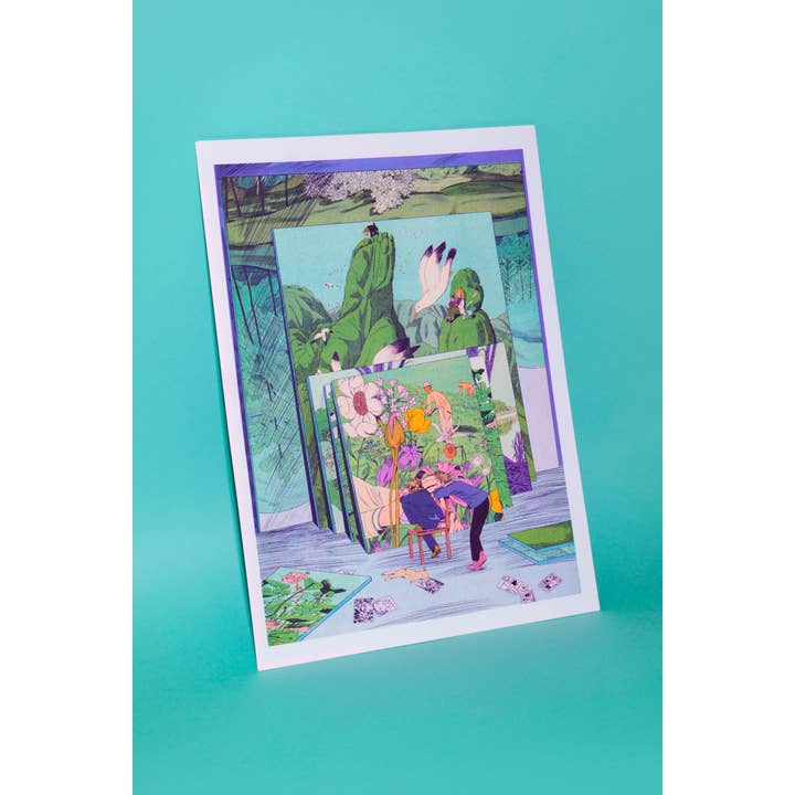 KIBLIND Atelier - Vendita all'ingrosso Poster - Poster A3 - Lo studio del pittore - Karlotta Freier7