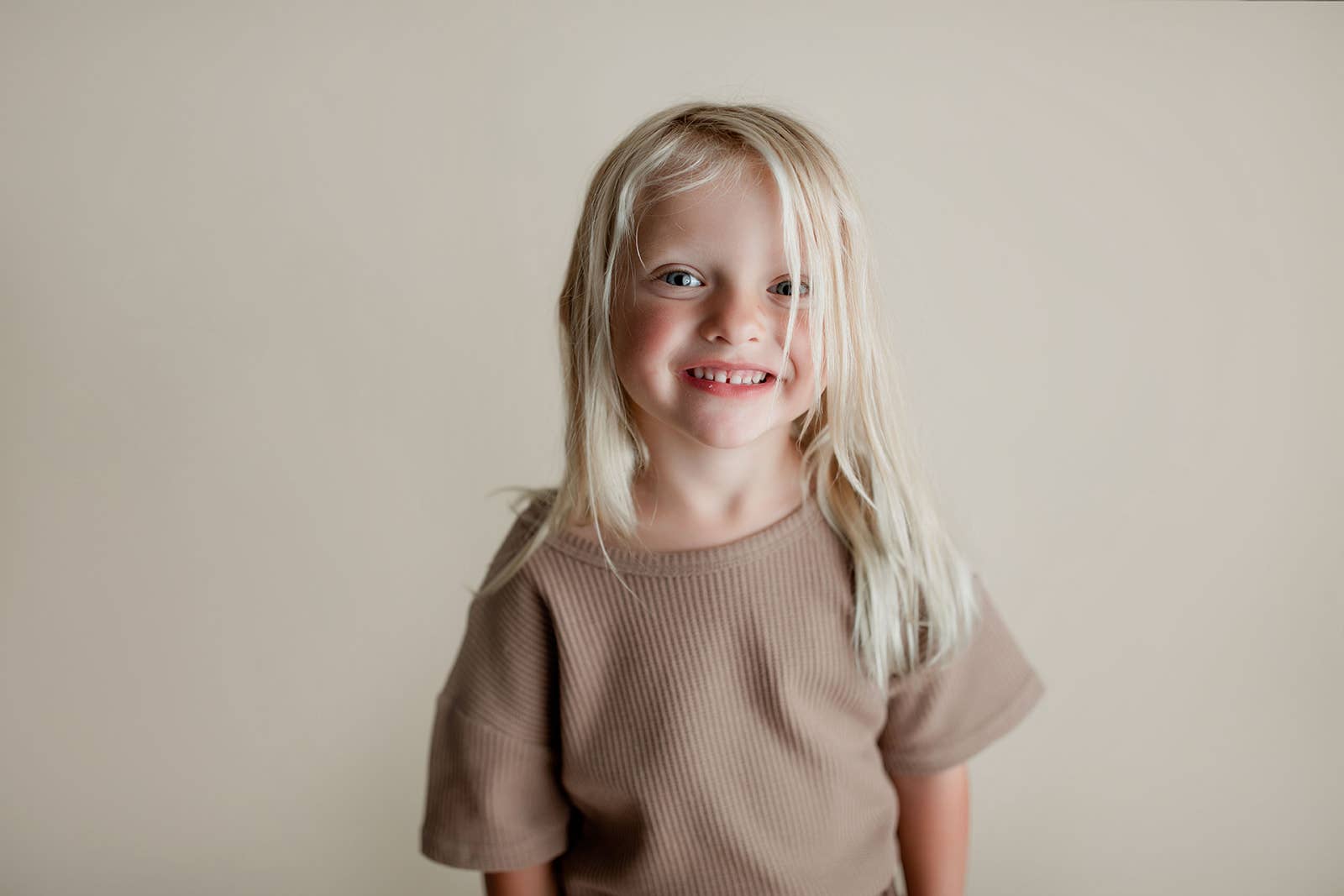 Three Little Tots - Wholesale Top & Short Set - Kids - Cocoa Sands Neutral Summer Waffle Toddler Top & Bottom Set29