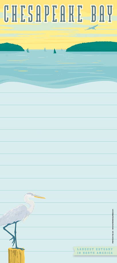 Tourist Courts - Wholesale Notepad - Chesapeake Bay List Pad0