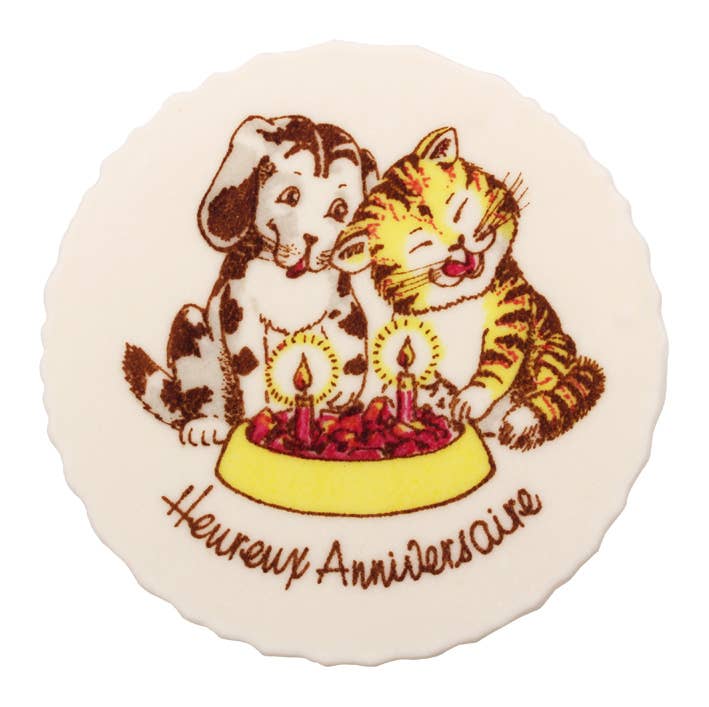 REMOVED BRAND – Großhandel Kuchen-/Cupcake-Topper – Anniversaire Tiere (12 Stück ) Essbare Tortendekoration3